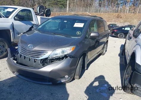 2015 Toyota Sienna Xle Premium 7 Passenger из США, поврежденный, VIN 5TDDK3DC1FS102771